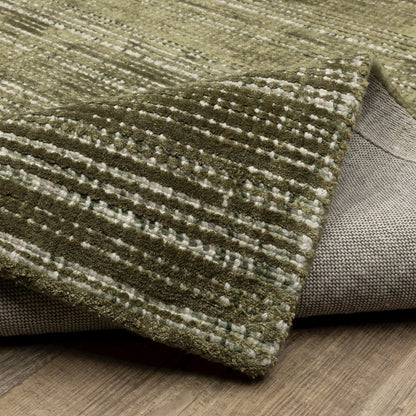 Circa CIR07 Green/ Ivory Indoor Area Rug - 5' x 8'