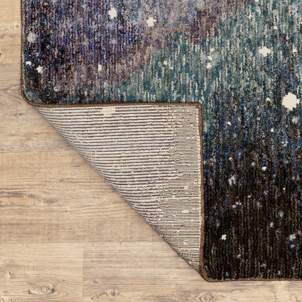 Evolution 0958A Midnight/ Purple Indoor Area Rug - 3'3" x 5'2"