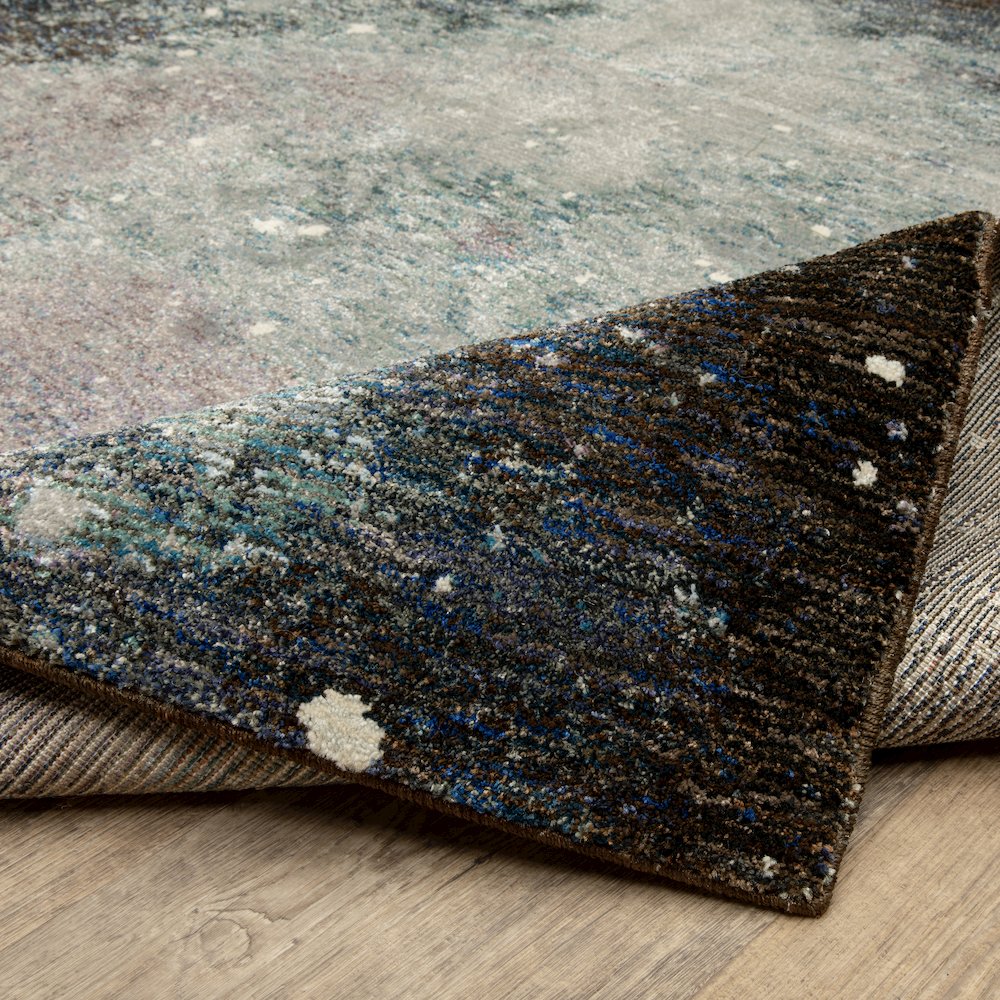 Evolution 0958A Midnight/ Purple Indoor Area Rug - 3'3" x 5'2"
