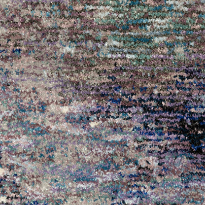 Evolution 0958A Midnight/ Purple Indoor Area Rug - 7'10" x 10'10"