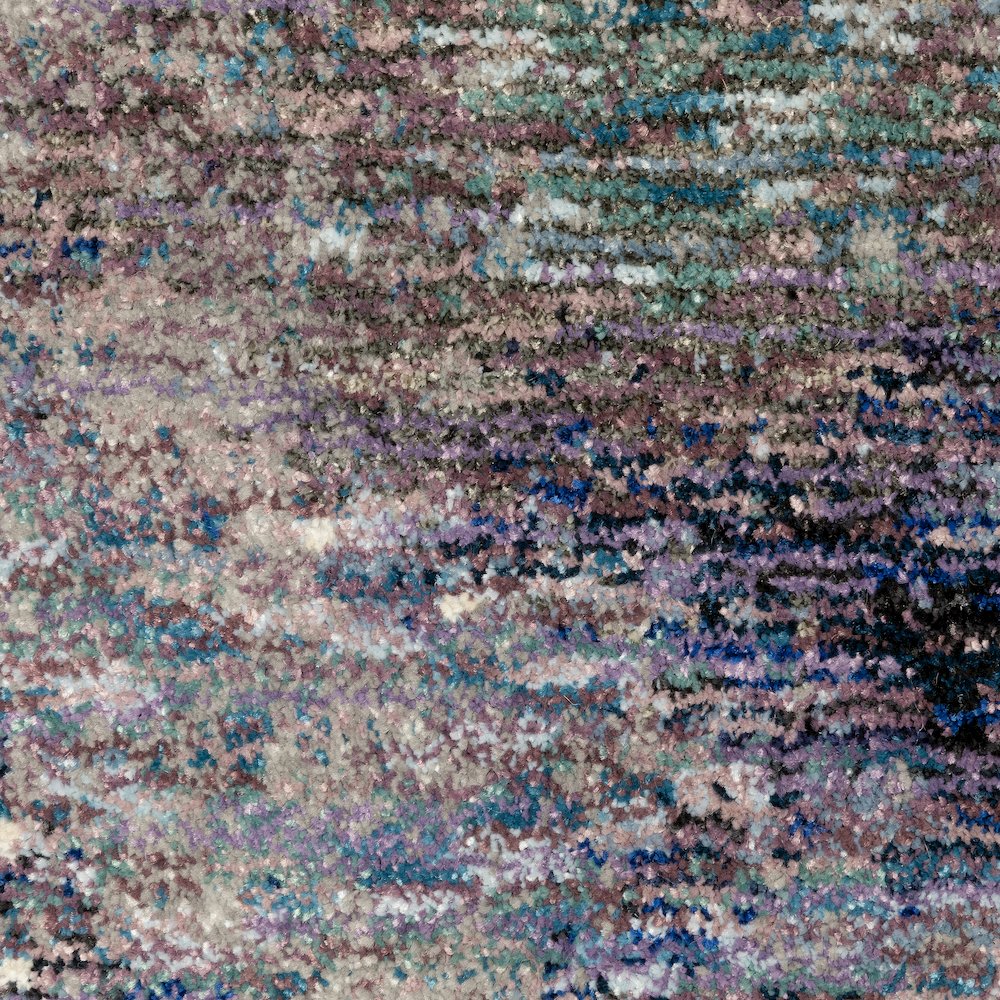 Evolution 0958A Midnight/ Purple Indoor Area Rug - 8'6" x 11'7"