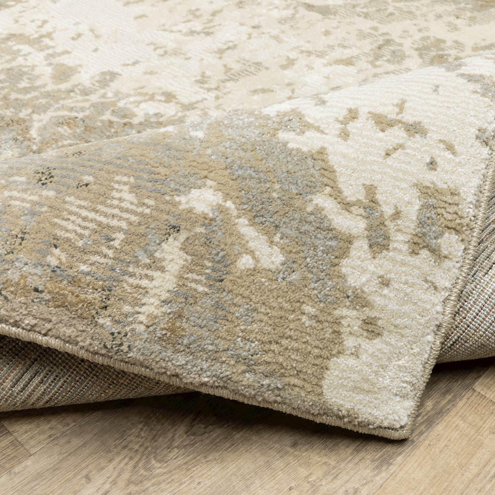 Evolution 0960A Beige/ Grey Indoor Area Rug - 10' x 13'2"