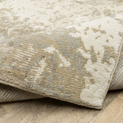 Evolution 0960A Beige/ Grey Indoor Area Rug - 10' x 13'2"