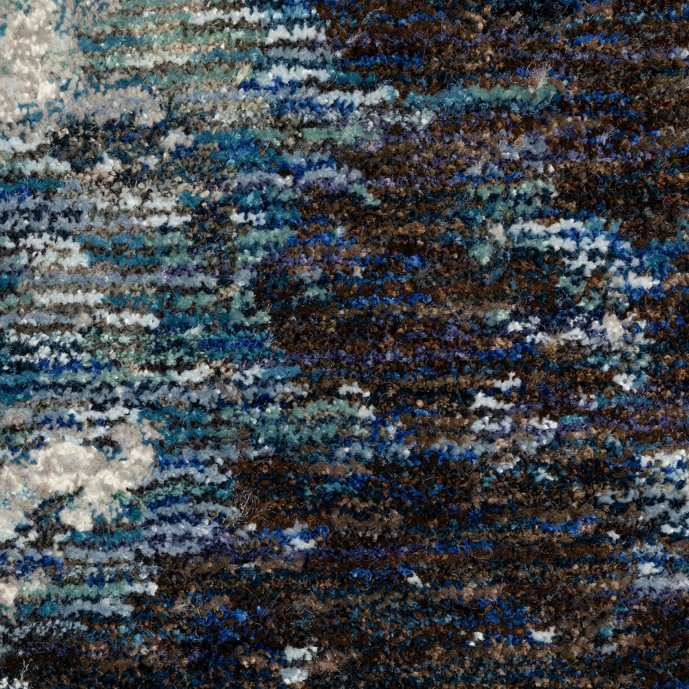 Evolution 0962A Blue/ Ivory Indoor Area Rug - 3'3" x 5'2"