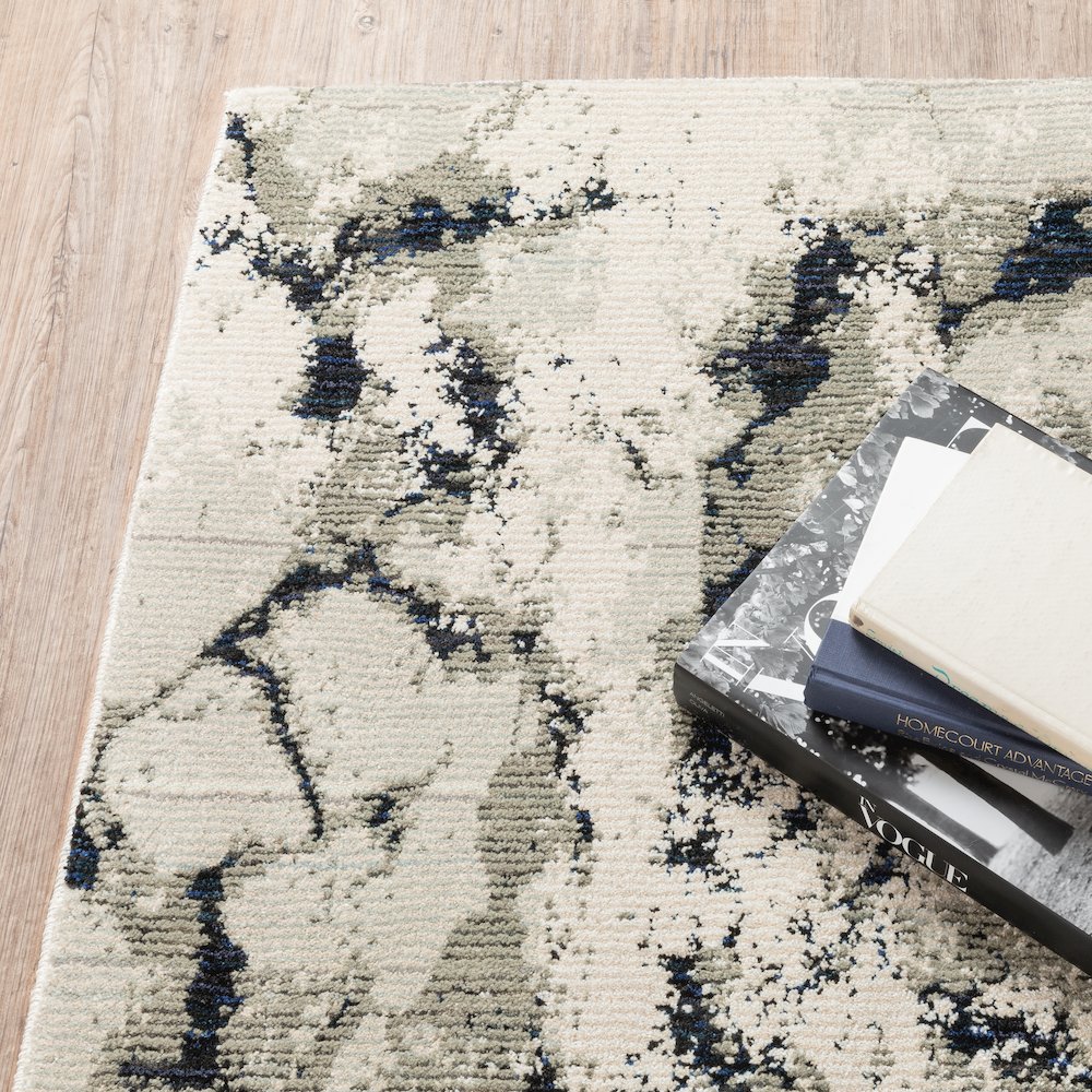 Evolution 0978A Ivory/ Beige Indoor Area Rug - 3'3" x 5'2"