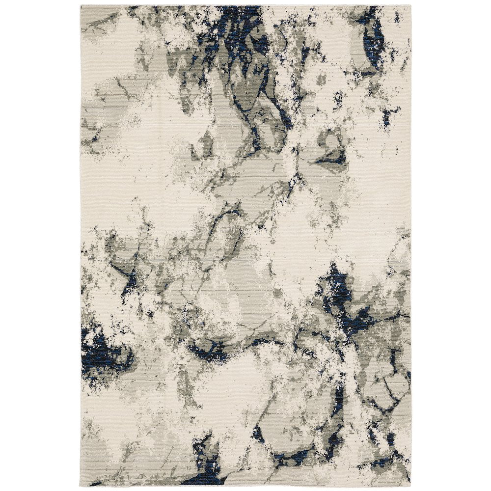 Evolution 0978A Ivory/ Beige Indoor Area Rug - 5'3" x 7'3"