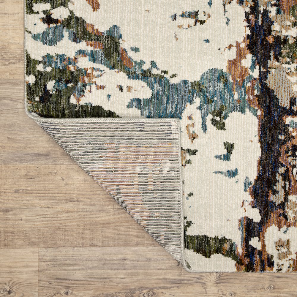 Evolution 0981A Ivory/ Multi Indoor Area Rug - 3'3" x 5'2"