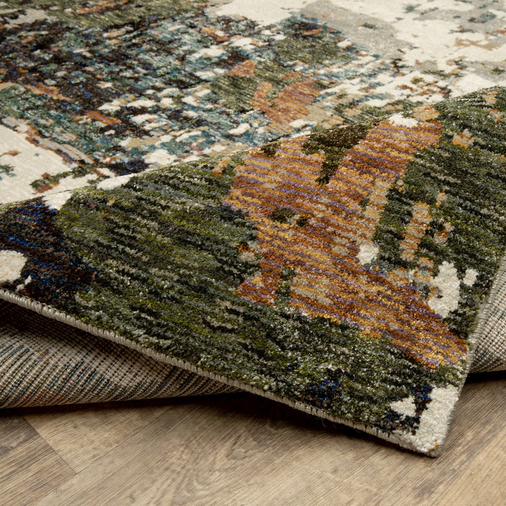 Evolution 0981A Ivory/ Multi Indoor Area Rug - 8'6" x 11'7"