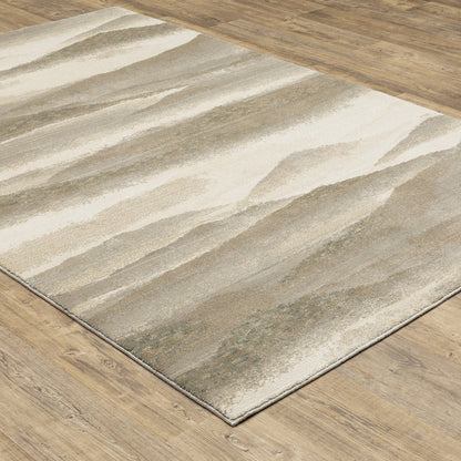 Evolution 0982C Beige/ Ivory Indoor Area Rug - 1'10" x 3'2"