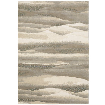 Evolution 0982C Beige/ Ivory Indoor Area Rug - 1'10" x 3'2"