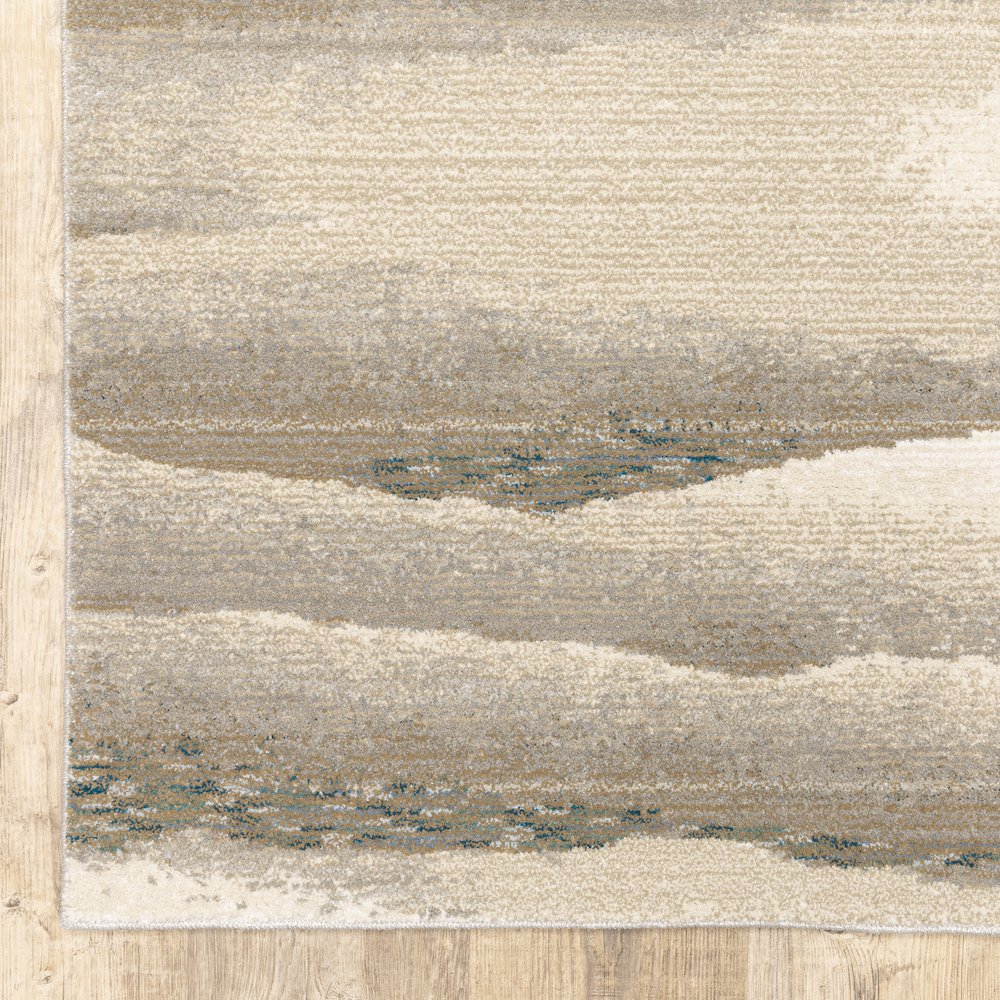Evolution 0982C Beige/ Ivory Indoor Area Rug - 6'7" x 9'6"