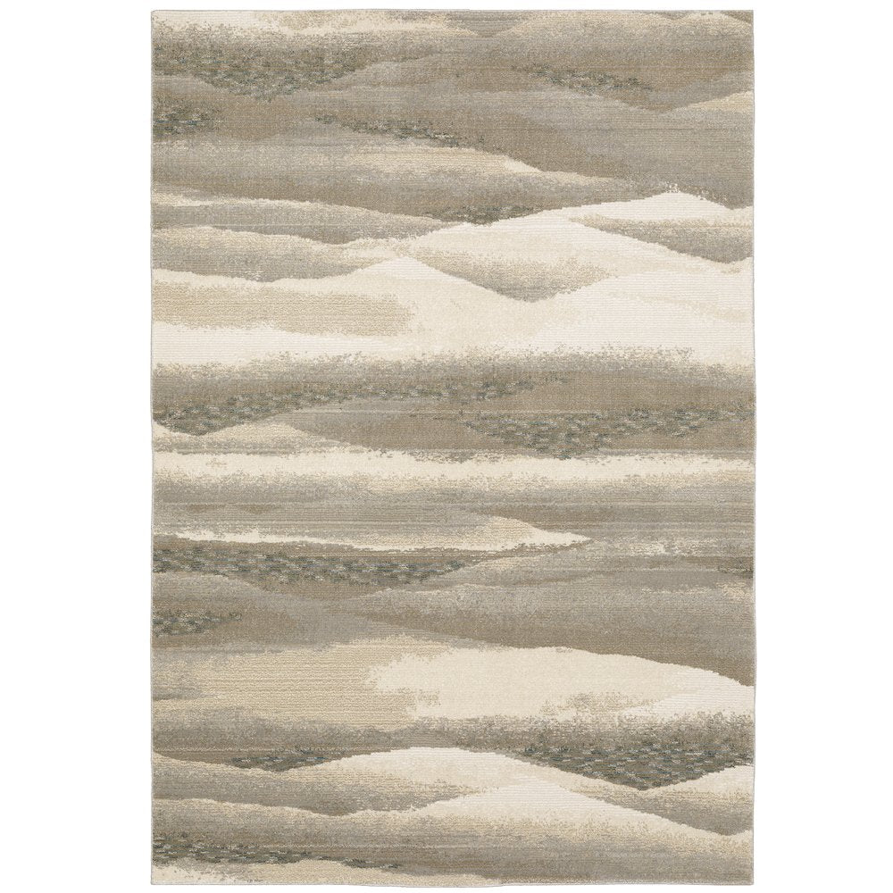 Evolution 0982C Beige/ Ivory Indoor Area Rug - 8'6" x 11'7"