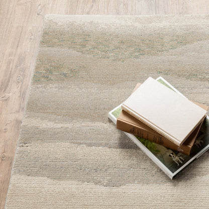 Evolution 0982C Beige/ Ivory Indoor Area Rug - 10' x 13'2"