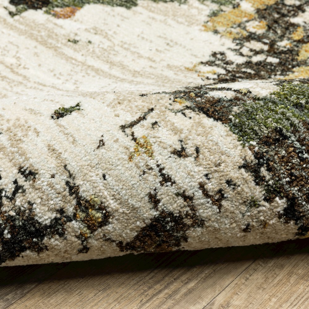 Evolution 7770J Beige/ Charcoal Indoor Area Rug - 1'10" x 3'2"