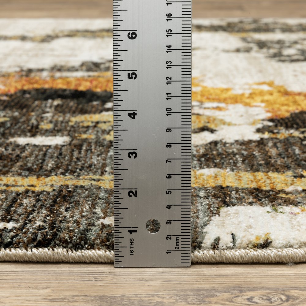 Evolution 7770J Beige/ Charcoal Indoor Area Rug - 8'6" x 11'7"
