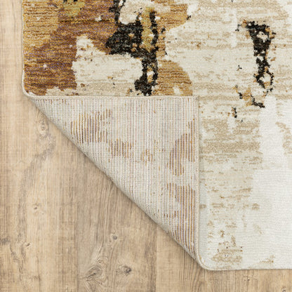 Evolution 7770J Beige/ Charcoal Indoor Area Rug - 10' x 13'2"