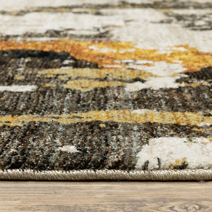 Evolution 7770J Beige/ Charcoal Indoor Area Rug - 10' x 13'2"