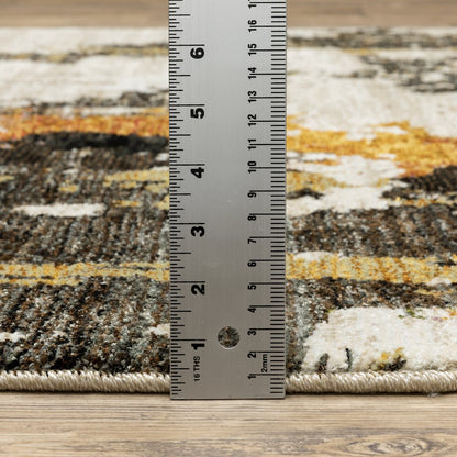 Evolution 7770J Beige/ Charcoal Indoor Area Rug - 10' x 13'2"