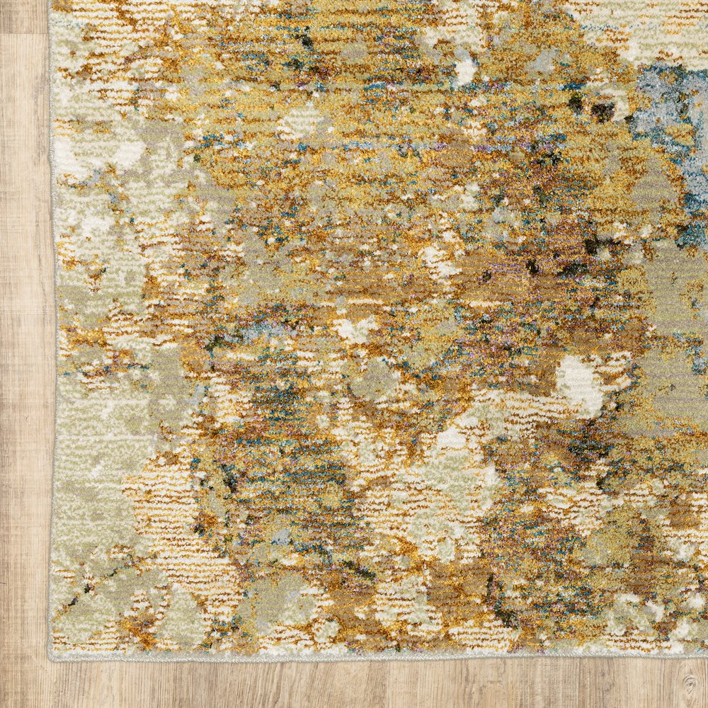 Evolution 8031B Gold/ Beige Indoor Area Rug - 1'10" x 3'2"