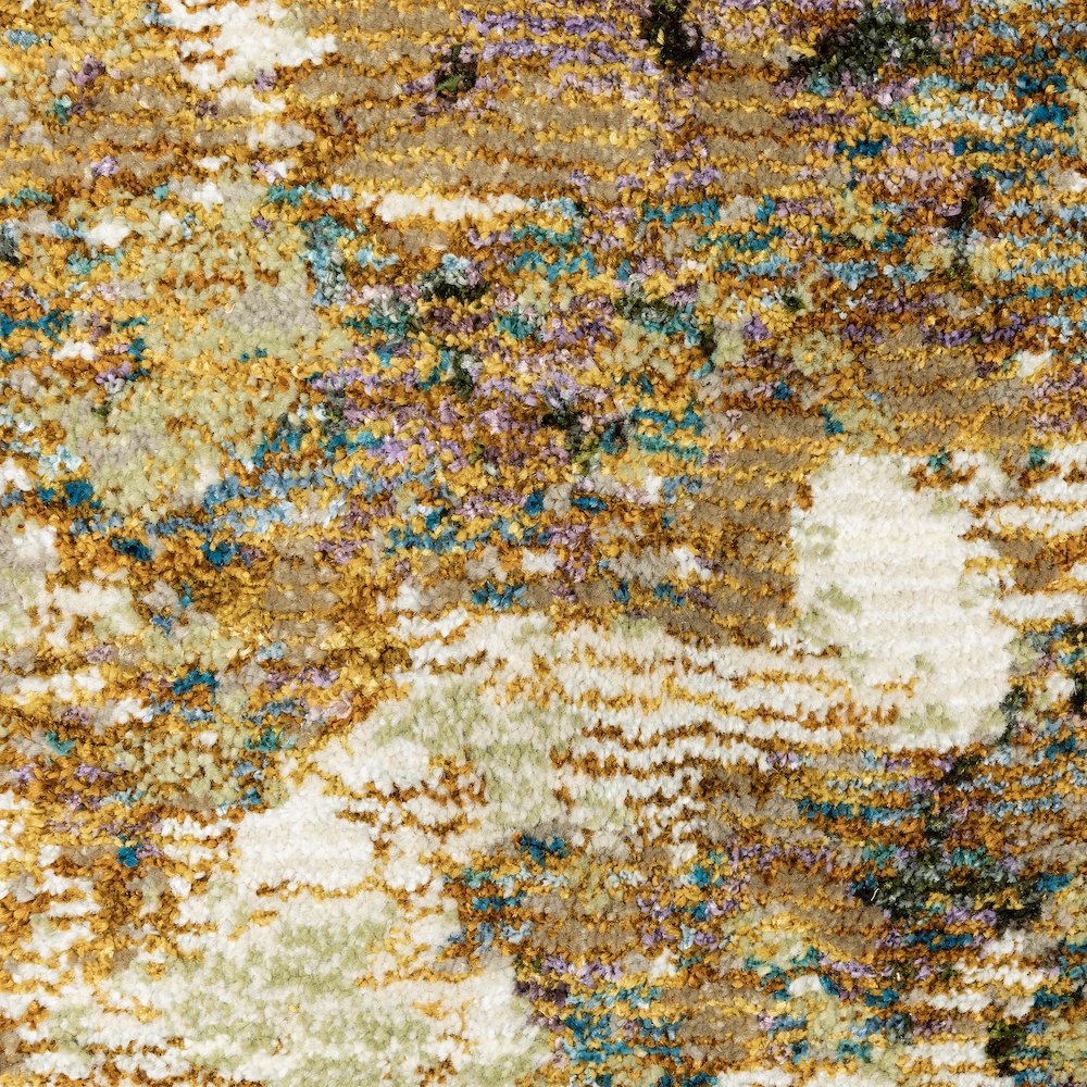 Evolution 8031B Gold/ Beige Indoor Area Rug - 8'6" x 11'7"