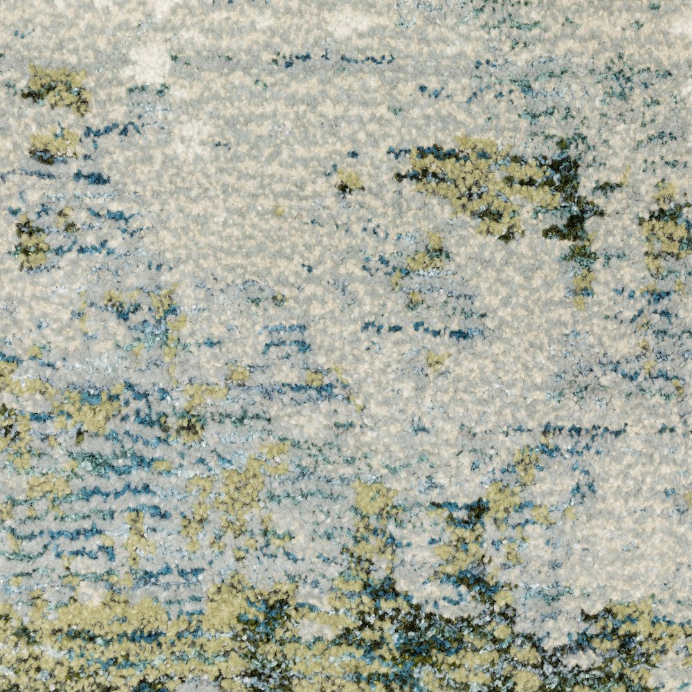 Evolution 8039E Blue/ Green Indoor Area Rug - 2'3" x 8'