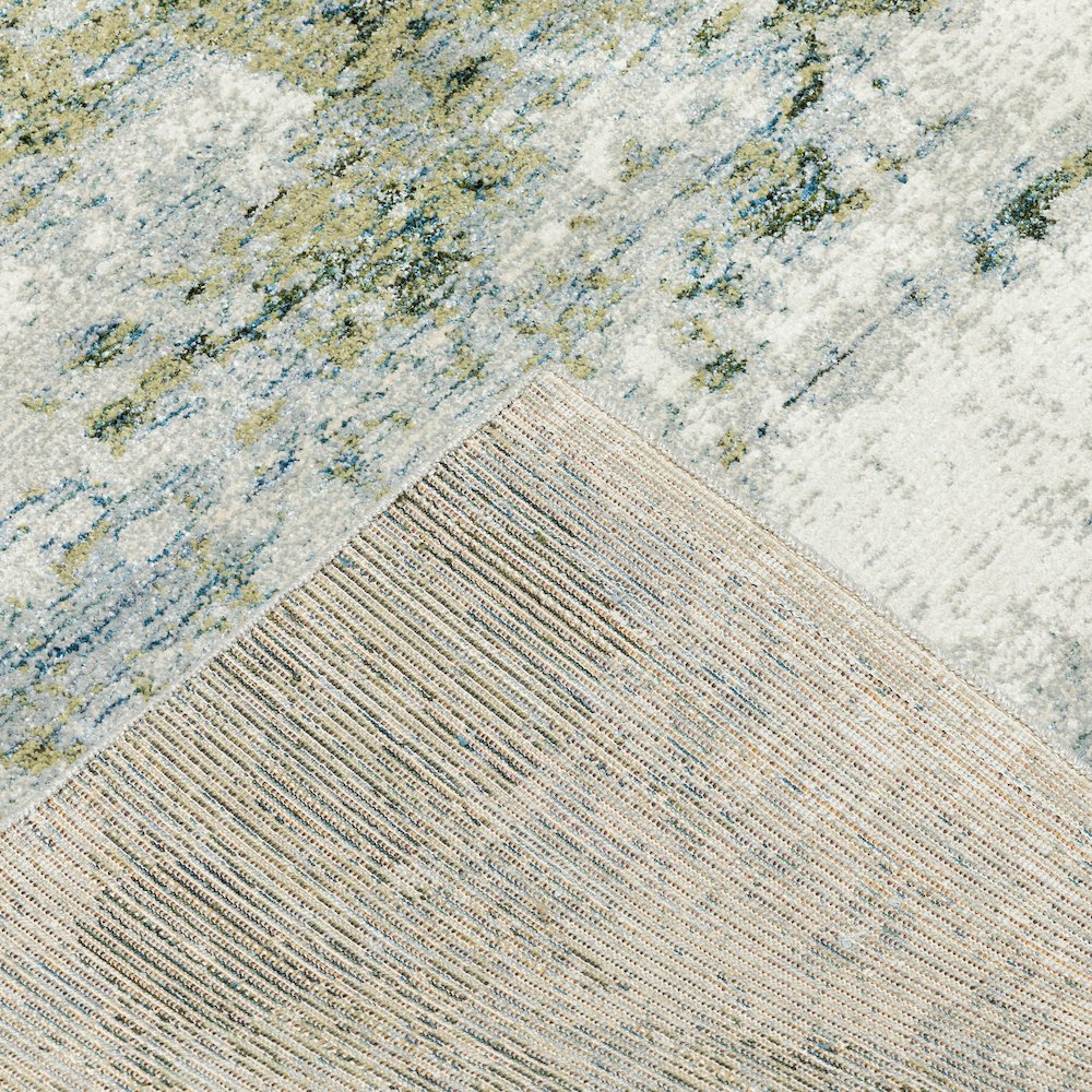 Evolution 8039E Blue/ Green Indoor Area Rug - 6'7" x 9'6"