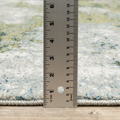 Evolution 8039E Blue/ Green Indoor Area Rug - 7'10" x 10'10"