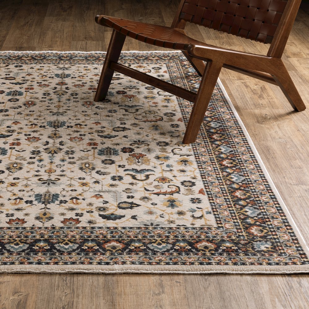 Eliana ELI02 Beige/ Multi Indoor Area Rug - 7'10" x 10'10"
