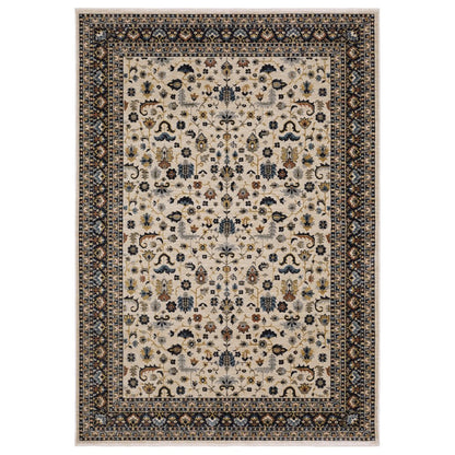 Eliana ELI02 Beige/ Multi Indoor Area Rug - 7'10" x 10'10"