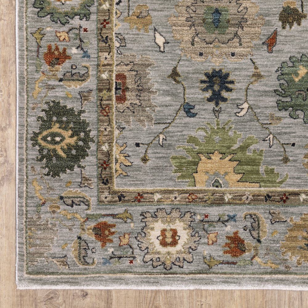 Eliana ELI03 Blue/ Multi Indoor Area Rug - 3'3" x 5'