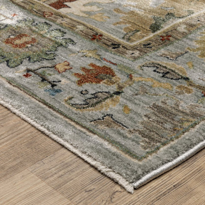 Eliana ELI03 Blue/ Multi Indoor Area Rug - 9'10" x 12'10"