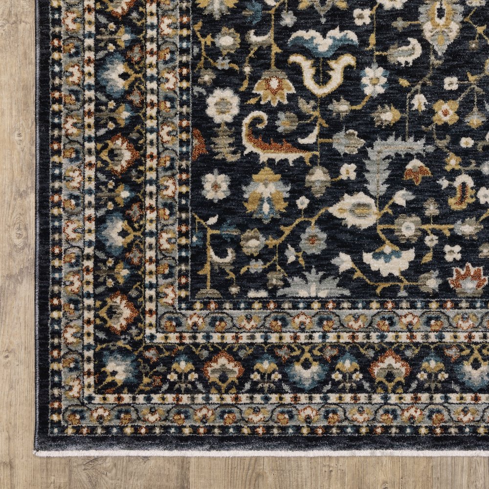 Eliana ELI04 Blue/ Multi Indoor Area Rug - 2'3" x 7'6"