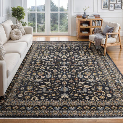 Eliana ELI04 Blue/ Multi Indoor Area Rug - 2'3" x 7'6"