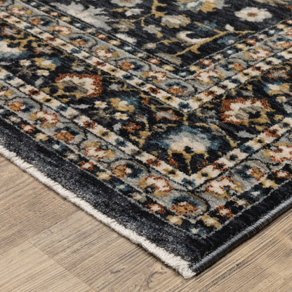 Eliana ELI04 Blue/ Multi Indoor Area Rug - 5'3" x 7'6"