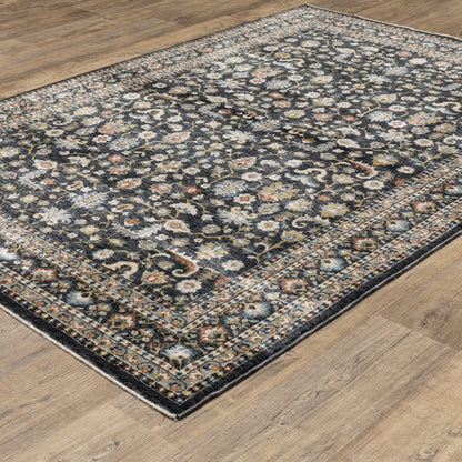 Eliana ELI04 Blue/ Multi Indoor Area Rug - 9'10" x 12'10"