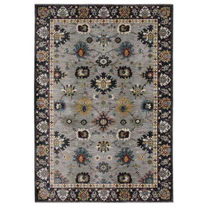 Eliana ELI08 Blue/ Multi Indoor Area Rug - 7'10" x 10'10"