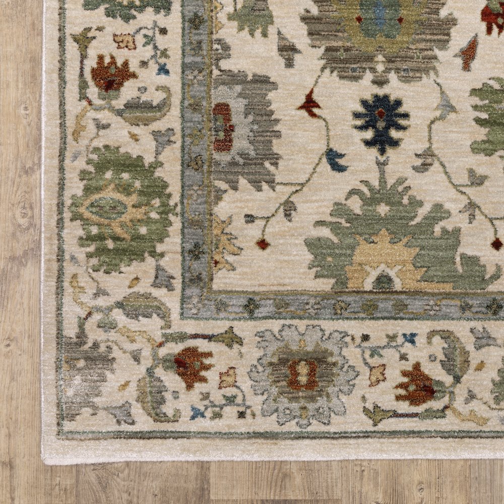 Eliana ELI10 Ivory/ Multi Indoor Area Rug - 5'3" x 7'6"