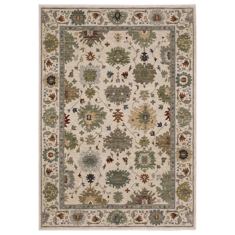Eliana ELI10 Ivory/ Multi Indoor Area Rug - 7'10" x 10'10"