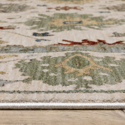 Eliana ELI10 Ivory/ Multi Indoor Area Rug - 7'10" x 10'10"