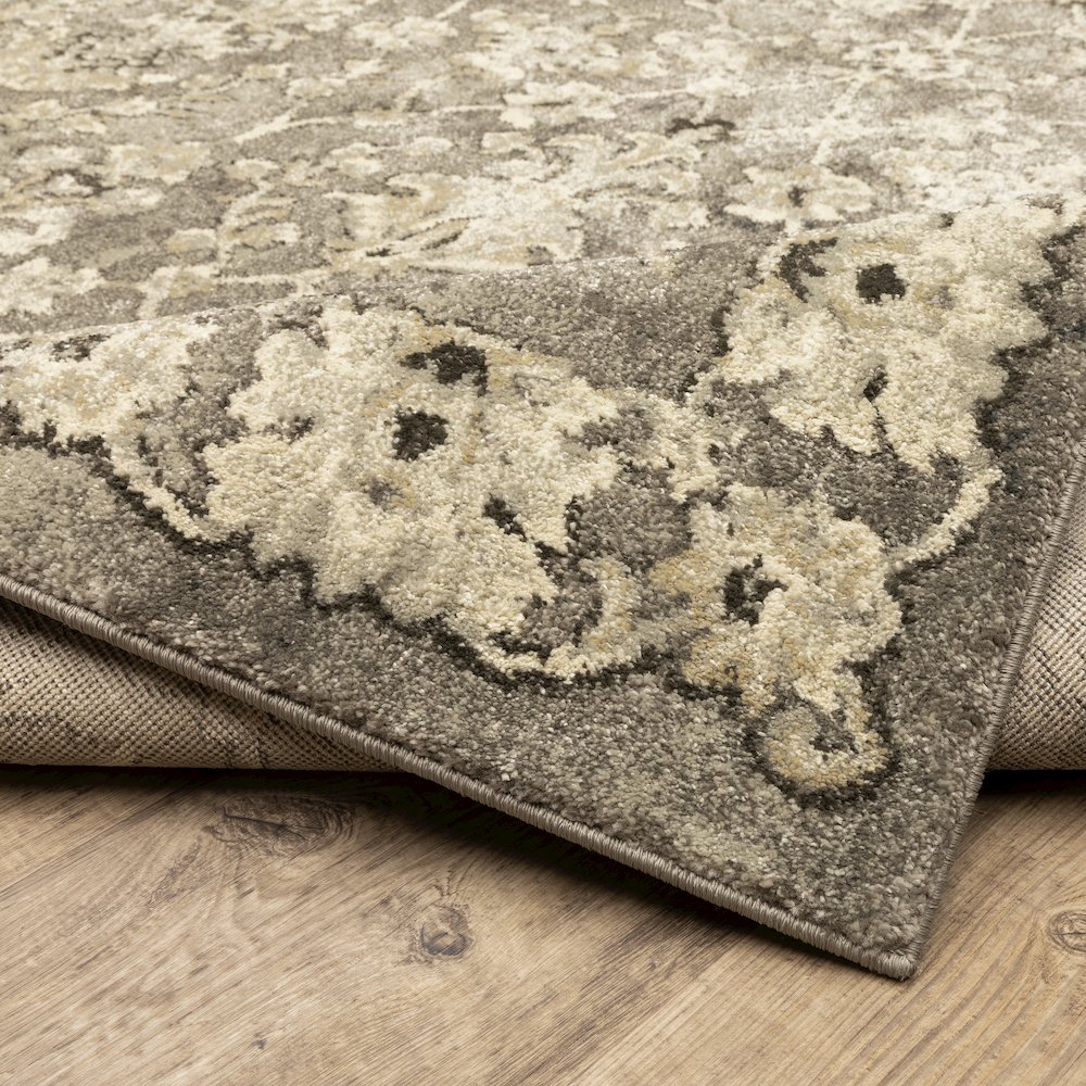 Florence 1002E Grey/ Beige Indoor Area Rug - 7'10" x 10'10"