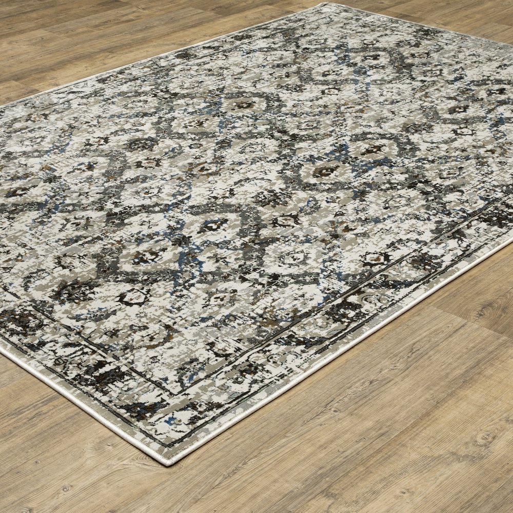 Gemini 1003E Charcoal/ Grey Indoor Area Rug - 5'3" x 7'6"