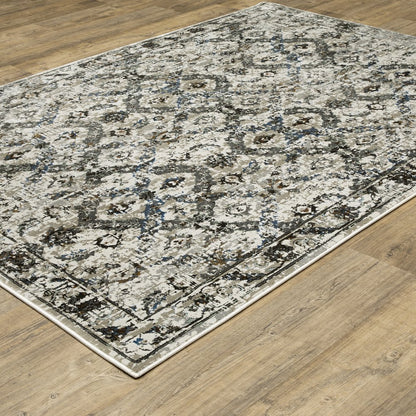 Gemini 1003E Charcoal/ Grey Indoor Area Rug - 5'3" x 7'6"