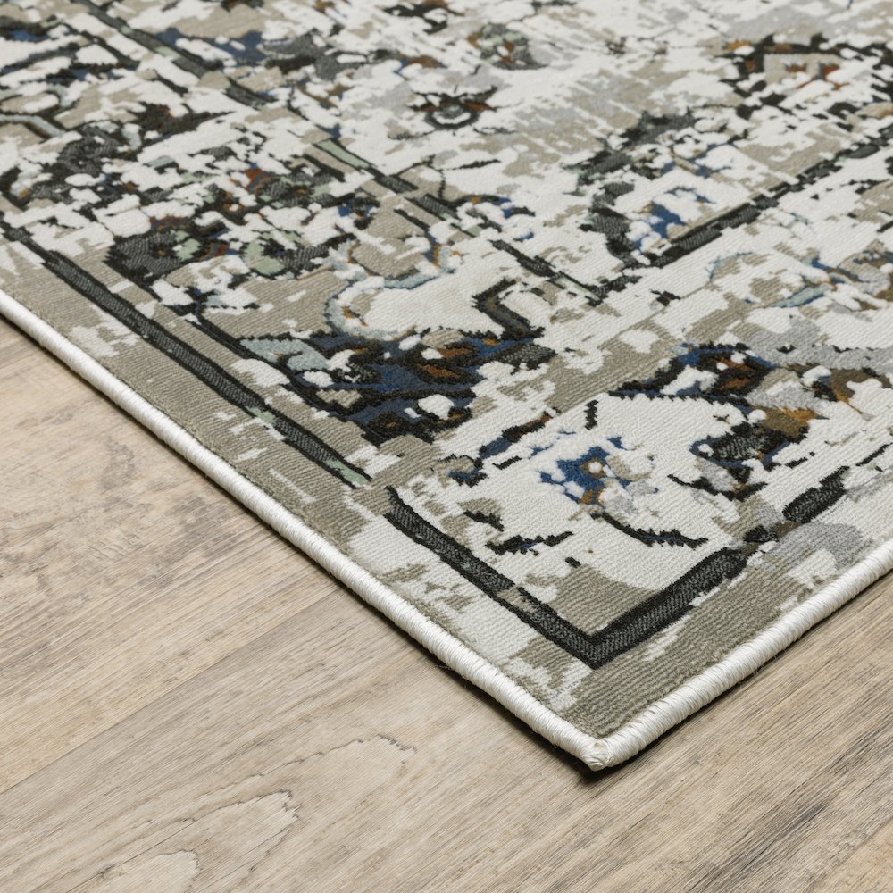 Gemini 1003E Charcoal/ Grey Indoor Area Rug - 5'3" x 7'6"