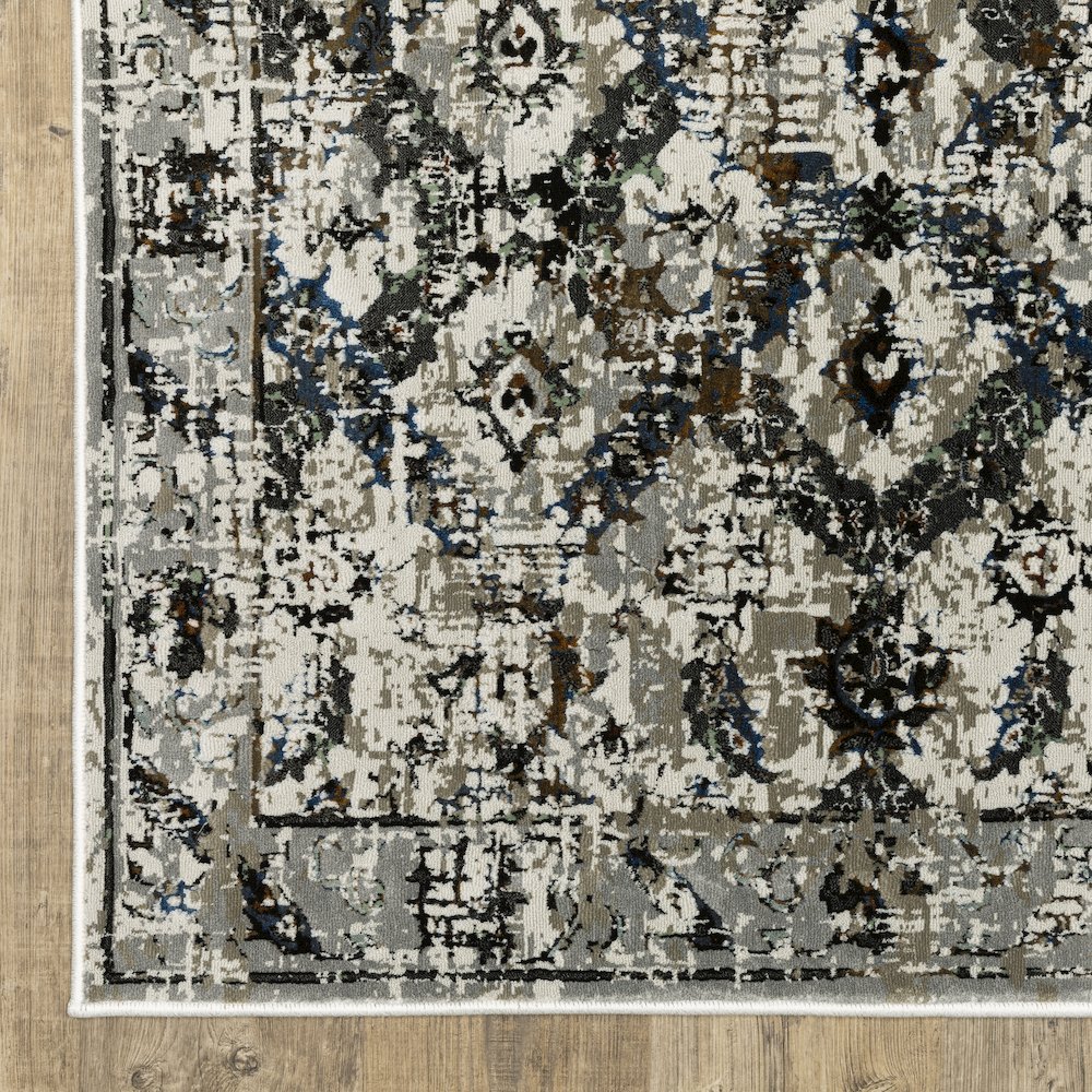 Gemini 1003E Charcoal/ Grey Indoor Area Rug - 5'3" x 7'6"