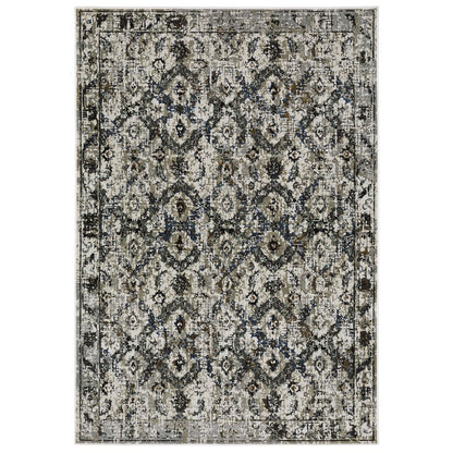 Gemini 1003E Charcoal/ Grey Indoor Area Rug - 5'3" x 7'6"