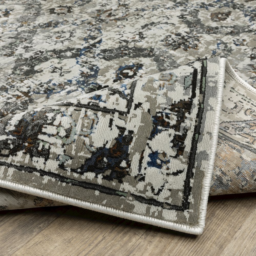 Gemini 1003E Charcoal/ Grey Indoor Area Rug - 5'3" x 7'6"