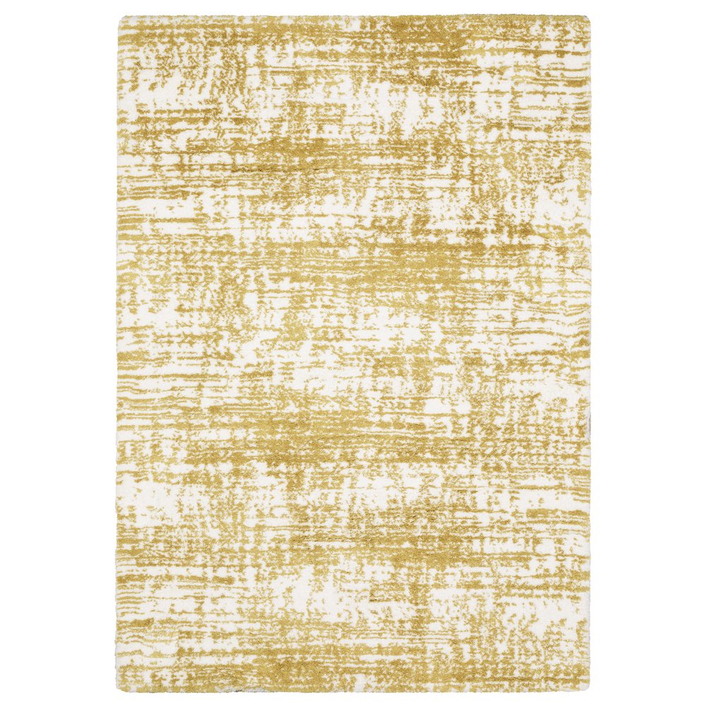 Scatter Casual Rug Made of Polyester, Gold color