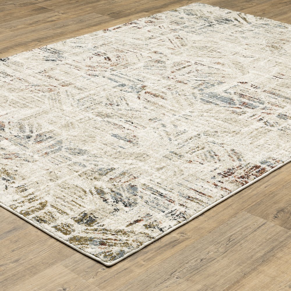Gemma GEM08 Beige/ Multi Indoor Area Rug - 2'3" x 7'
