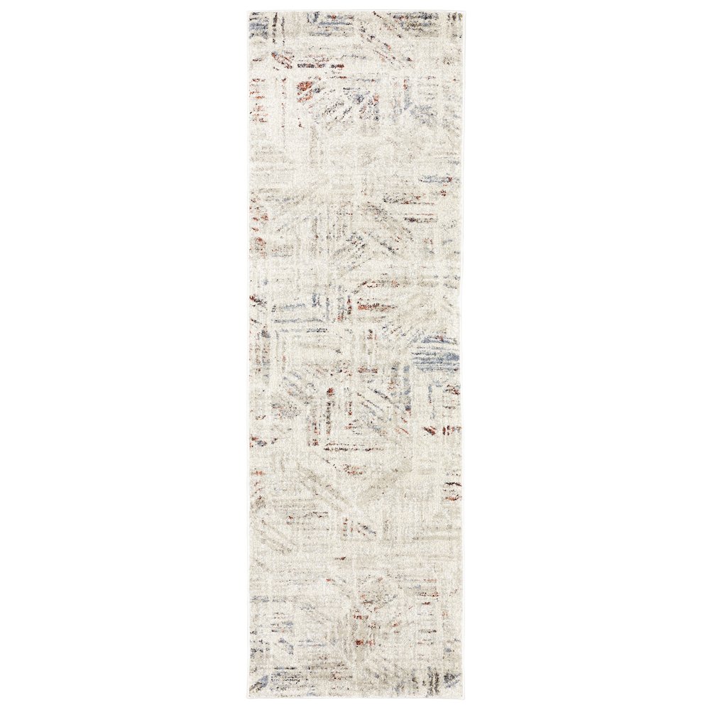 Gemma GEM08 Beige/ Multi Indoor Area Rug - 2'3" x 7'