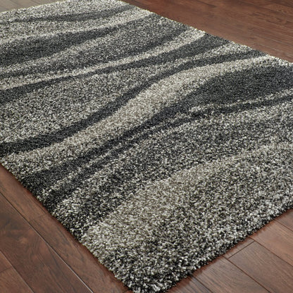 Henderson 5992E Grey/ Charcoal Indoor Area Rug - 1'10" x 3'3"
